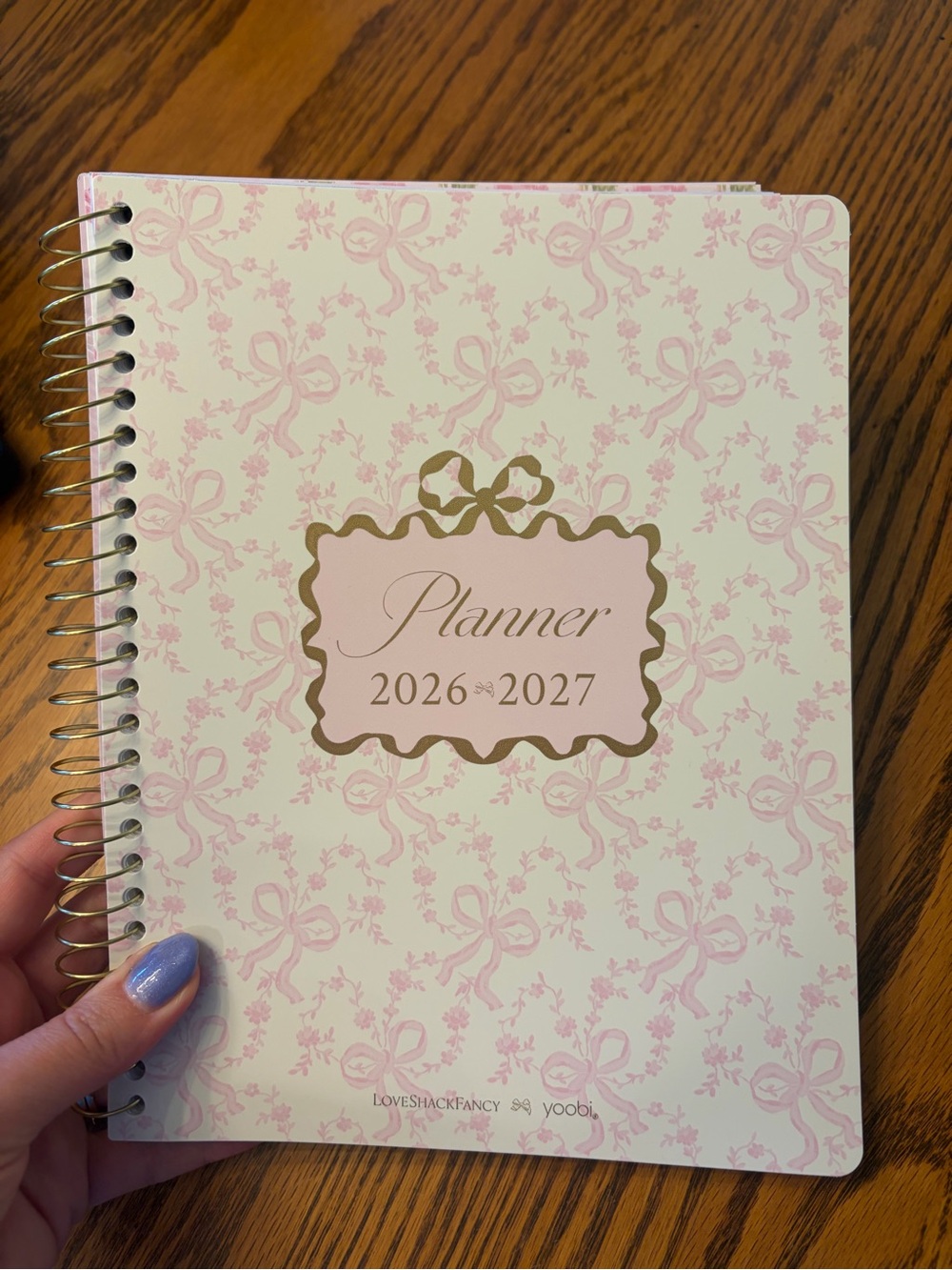 LoveShackFancy x Target - Yoobi Monthly and Weekly Planner 7"x 9" - Coquette Bow